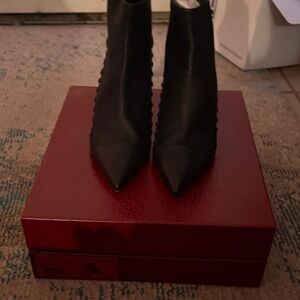 Black Pointed Toe Women's Ankle Boots